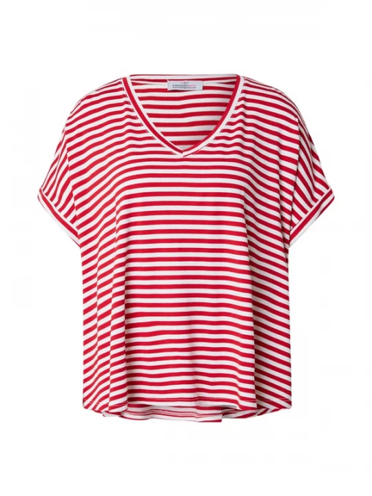 Obrázek produktu Zwillingsherz Oversized tričko červená / bílá