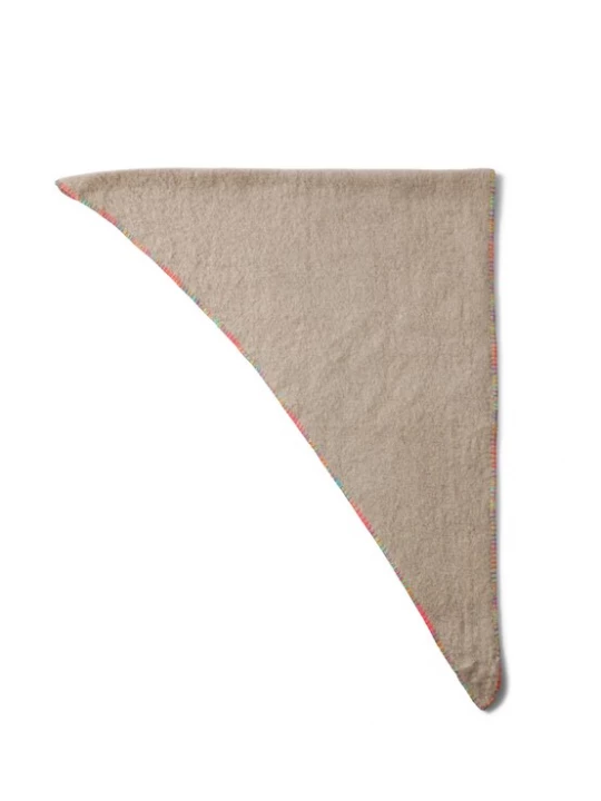Obrázek produktu Zwillingsherz Šála 'Uni & Stitching' béžová