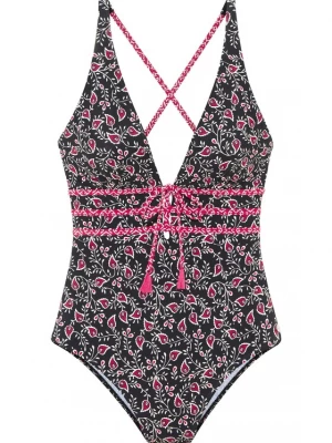 Obrázek produktu LASCANA Plavky magenta / černá / bílá