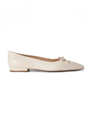 Obrázek produktu Lauren Ralph Lauren baleríny kožené Londyn Lace Up béžová