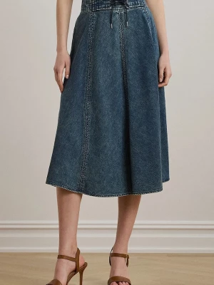 Obrázek produktu Lauren Ralph Lauren Bavlněná džínová sukně Lauren Ralph Lauren modrá