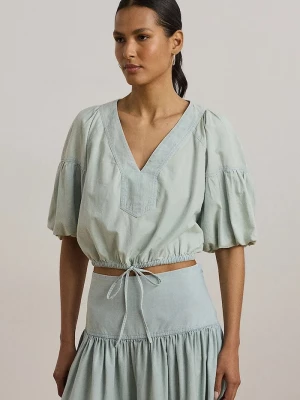Obrázek produktu Lauren Ralph Lauren Bavlněná halenka modrá