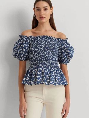 Obrázek produktu Lauren Ralph Lauren Bavlněná halenka Lauren Ralph Lauren modrá