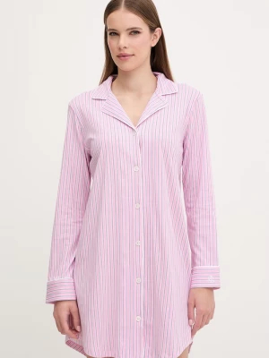 Obrázek produktu Lauren Ralph Lauren Bavlněná noční košile Lauren Ralph Lauren růžová