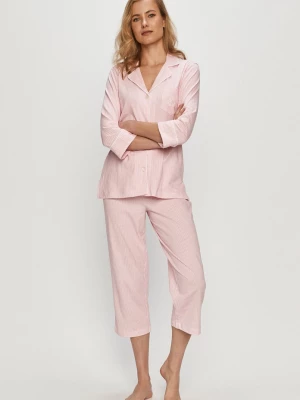 Obrázek produktu Lauren Ralph Lauren dvoudílné pyžamo dámské bavlněné růžová