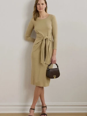 Obrázek produktu Lauren Ralph Lauren bodycon šaty s bavlnou béžová