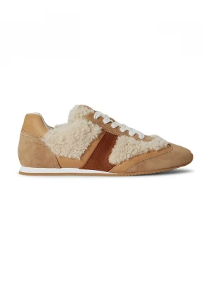 Obrázek produktu Lauren Ralph Lauren Dani Lw Prfl sneakers boty dámské kožené hnědá