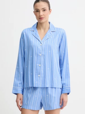 Obrázek produktu Lauren Ralph Lauren dvoudílné pyžamo dámské bavlněné modrá