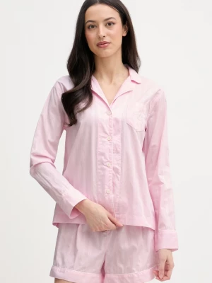 Obrázek produktu Lauren Ralph Lauren dvoudílné pyžamo dámské bavlněné růžová