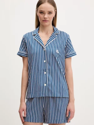 Obrázek produktu Lauren Ralph Lauren dvoudílné pyžamo dámské s viskózou námořnická modř