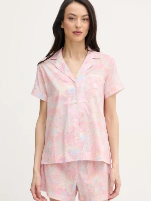 Obrázek produktu Lauren Ralph Lauren dvoudílné pyžamo dámské viskózou růžová