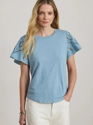 Obrázek produktu Lauren Ralph Lauren halenka dámská bavlněná tyrkysová