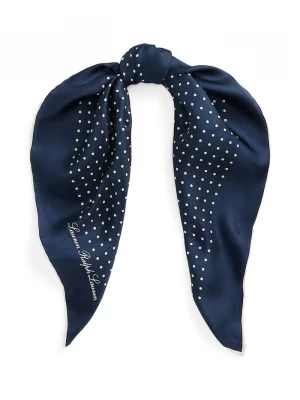 Obrázek produktu Lauren Ralph Lauren Hedvábný šátek Lauren Ralph Lauren námořnická modř