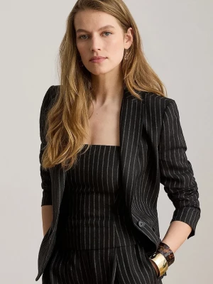 Obrázek produktu Lauren Ralph Lauren jednořadé sako dámské lněné černá
