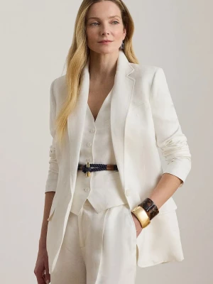 Obrázek produktu Lauren Ralph Lauren jednořadé sako ženské se lnem