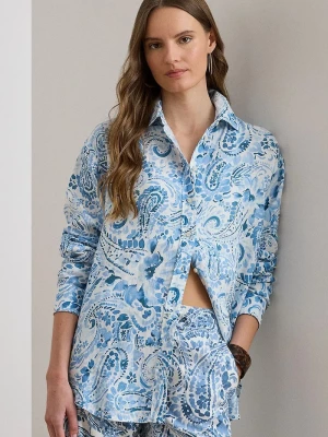 Obrázek produktu Lauren Ralph Lauren košile dámská lněná modrá