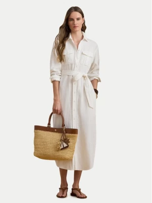 Obrázek produktu LAUREN RALPH LAUREN Košilové šaty 200P13685001 Écru Regular Fit Krémová