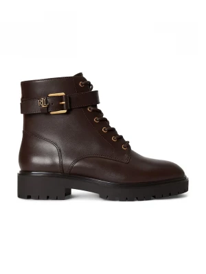 Obrázek produktu Lauren Ralph Lauren kotníkové Chelsea boty dámské kožené Allyson Logo hnědá