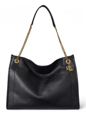 Obrázek produktu Lauren Ralph Lauren Kožená kabelka Lauren Ralph Lauren černá