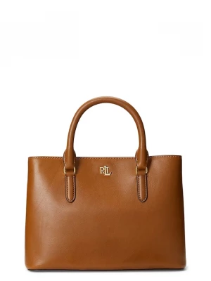 Obrázek produktu Lauren Ralph Lauren Kožená kabelka Lauren Ralph Lauren hnědá