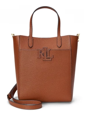 Obrázek produktu Lauren Ralph Lauren Kožená kabelka Lauren Ralph Lauren hnědá