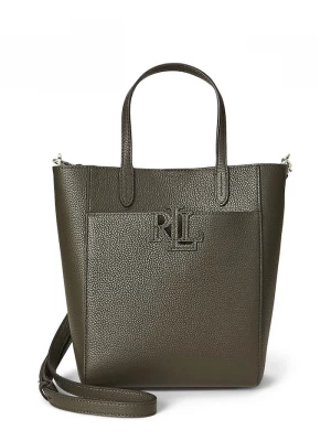 Obrázek produktu Lauren Ralph Lauren Kožená kabelka Lauren Ralph Lauren zelená