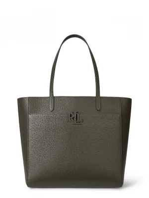 Obrázek produktu Lauren Ralph Lauren Kožená kabelka Lauren Ralph Lauren zelená