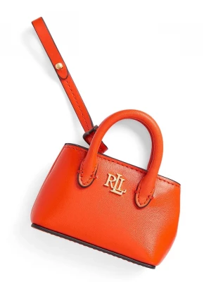 Obrázek produktu Lauren Ralph Lauren Kožená klíčenka Lauren Ralph Lauren oranžová