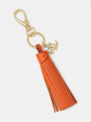 Obrázek produktu Lauren Ralph Lauren Kožená klíčenka Lauren Ralph Lauren oranžová