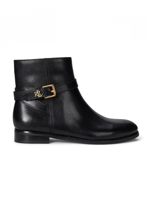Obrázek produktu Lauren Ralph Lauren Kožené kotníkové boty Brooke Bt 2 černá