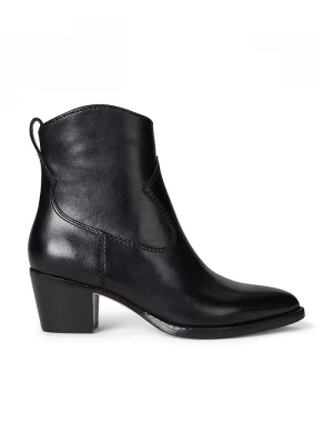 Obrázek produktu Lauren Ralph Lauren Kožené kotníkové boty Harpher černá