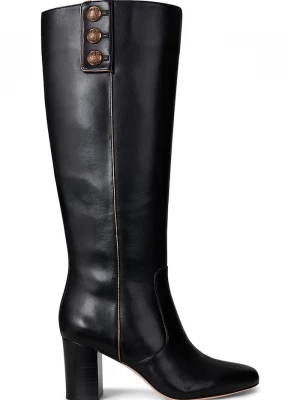 Obrázek produktu Lauren Ralph Lauren Kožené kozačky Lauren Ralph Lauren Kenndi Tl Hl černá