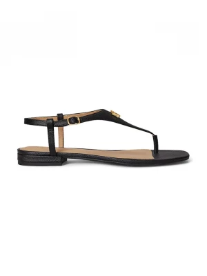 Obrázek produktu Lauren Ralph Lauren Kožené sandály Lauren Ralph Lauren Everley 2 černá