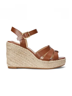Obrázek produktu Lauren Ralph Lauren Kožené sandály Soffia Espdr hnědá