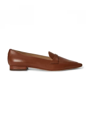Obrázek produktu Lauren Ralph Lauren mokasíny dámské kožené Audri Loafer hnědá
