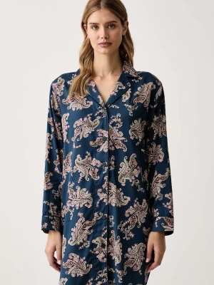 Obrázek produktu Lauren Ralph Lauren noční košile dámská s bavlnou námořnická modř