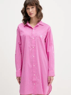 Obrázek produktu Lauren Ralph Lauren noční košile dámská s viskózou růžová