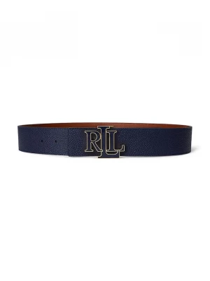 Obrázek produktu Lauren Ralph Lauren Oboustranný kožený pásek Lauren Ralph Lauren námořnická modř