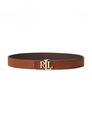 Obrázek produktu Lauren Ralph Lauren oboustranný pásek dámský kožený hnědá