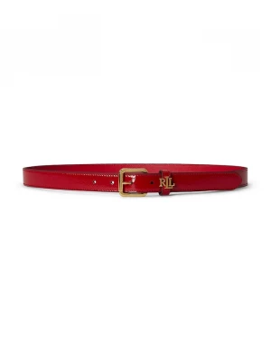 Obrázek produktu Lauren Ralph Lauren pásek dámský kožený červená