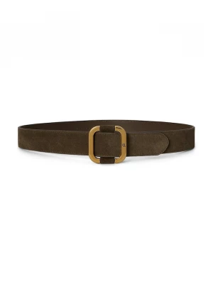 Obrázek produktu Lauren Ralph Lauren pásek dámský semišový zelená