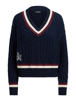 Obrázek produktu Lauren Ralph Lauren Petite Svetr marine modrá / vínově červená / bílá