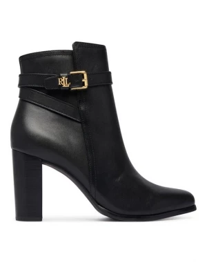 Obrázek produktu LAUREN RALPH LAUREN Polokozačky Brooke II Calfskin Bootie Heel 802974475004 Černá