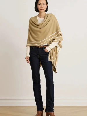 Obrázek produktu Lauren Ralph Lauren pončo dámské s vlnou béžová