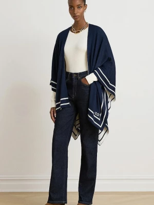 Obrázek produktu Lauren Ralph Lauren pončo dámské s vlnou námořnická modř