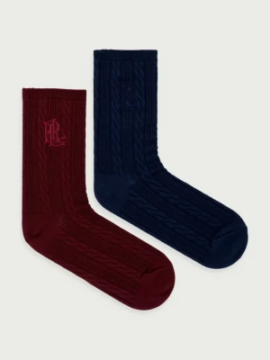 Obrázek produktu Lauren Ralph Lauren ponožky dámské 2-pack námořnická modř