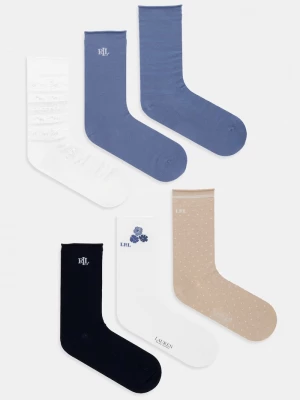 Obrázek produktu Lauren Ralph Lauren ponožky dámské 6-pack modrá