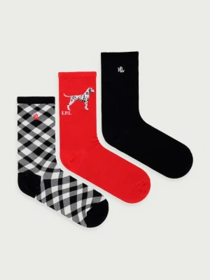 Obrázek produktu Lauren Ralph Lauren ponožky pánské 3-pack černá
