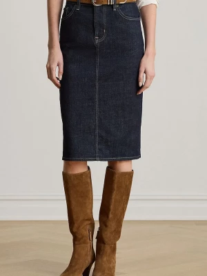 Obrázek produktu Lauren Ralph Lauren pouzdrová sukně džínová modrá