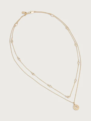 Obrázek produktu Lauren Ralph Lauren řetízek dámský s kubickým zirkonem zlatá